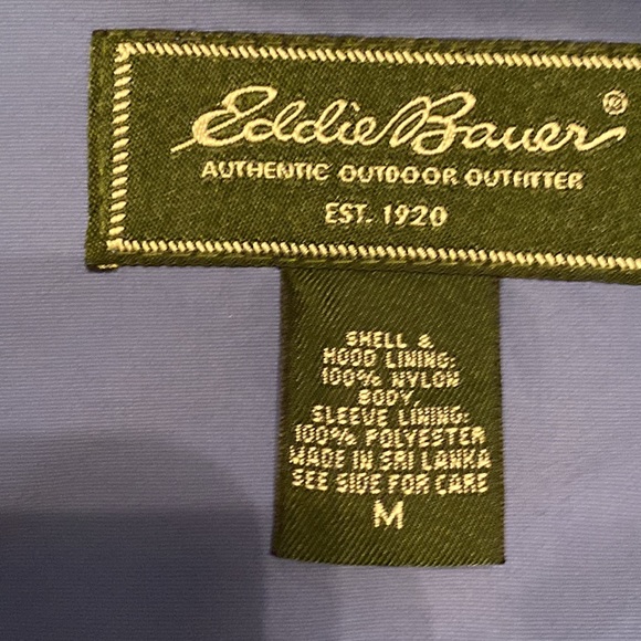 Eddie Bauer blue hooded lightweight jacket size medium - Picture 5 of 8
